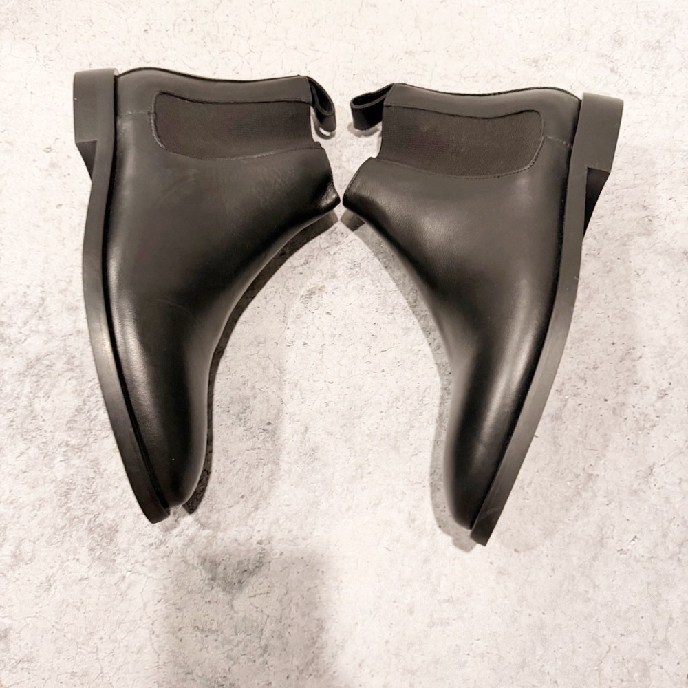 NEW EVERLANE New Modern Chelsea Boot black Italian leather ankle booties 8.5 - Picture 4 of 9